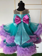 Load image into Gallery viewer, BT1380 Designer Luxury Mermaid Theme Birthday Party Wear Frock
