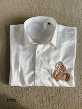Load image into Gallery viewer, BT2022 Golden Wings: Elegant Party Shirt for Little Gents ✨🦋
