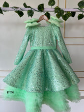 Load image into Gallery viewer, BT1756 Enchanted Sparkle Mint Sequin Party Dress
