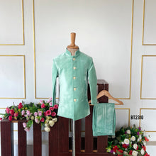 Load image into Gallery viewer, BT2310 🌿 Regal Mint Sherwani – A Royal Look for Your Little Prince! 👑✨
