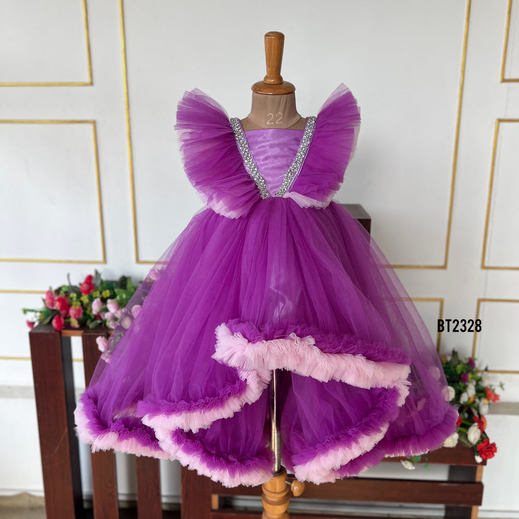 BT2328 💜 Enchanted Royal Gown – A Fairytale Dream for Your Little Princess! 👑✨