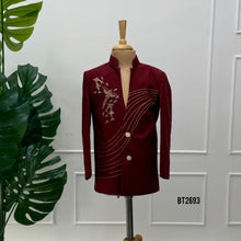 Load image into Gallery viewer, BT2693 Crimson Royale Designer Blazer for Baby Boys
