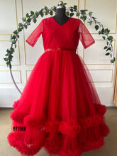 Load image into Gallery viewer, BT1568 Ruby Radiance: Baby &amp; Me Matching Gala Gowns
