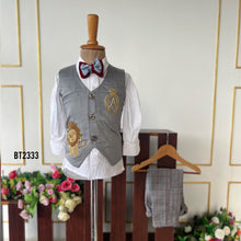 Load image into Gallery viewer, BT2333 🎩 Dapper Prince Red Blazer Set – A Royal Statement for Your Little Gentleman! ❤️👑
