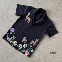 Load image into Gallery viewer, BT2285 🌿 Enchanted Forest Embroidered Shirt – A Magical Look for Little Explorers! 🦌✨
