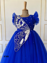 Load image into Gallery viewer, BT1806 Sapphire Flutter: Enchanting Blue Butterfly Princess Gown
