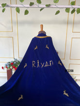 Load image into Gallery viewer, BT2208 Royal Blue Prince Cape Set Boys Party Wear: Fit for a Little King 👑✨
