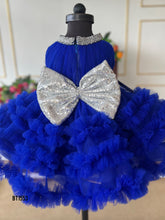 Load image into Gallery viewer, BT1553 Ruffle Halter Neck Birthday Frock
