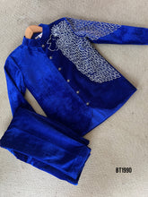 Load image into Gallery viewer, BT1990 Royal Blue Majesty: Enchanting Lion Embroidery Boys Party Wear
