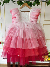 Load image into Gallery viewer, BT1554 Pastel Pearl Beaded  Birthday Frock
