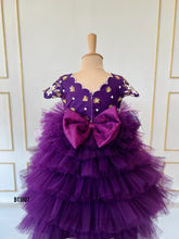 Load image into Gallery viewer, BT1807 Twilight Twirl: Royal Purple Tulle Princess Dress
