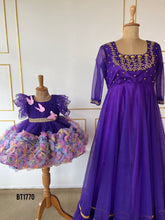 Load image into Gallery viewer, BT1770 Royal Bloom: Princess-Inspired Mommy &amp; Me Gown Set
