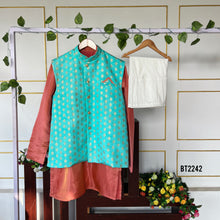 Load image into Gallery viewer, BT2242 🕌 Regal Ethnic Charm – The Ultimate Festive Look for Your Little Prince! ✨👑
