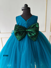 Load image into Gallery viewer, BT1569 Peacock Theme Heavy Embriodery Birthday Frock
