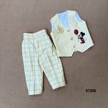 Load image into Gallery viewer, BT2656 Mickey Mouse Theme Birthday Outfit for Baby Boys
