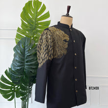 Load image into Gallery viewer, BT2459 Royal Lion Theme Embroidered Dad &amp; Son Designer Jodhpuri Set 🦁✨
