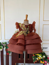 Load image into Gallery viewer, BT2227 Golden Bee Party Dress 🐝✨ For Little Divas
