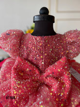 Load image into Gallery viewer, BT1506 Girls Bling Crinoline Designer Party wear Frock
