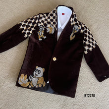 Load image into Gallery viewer, BT2278 Playful Panda Velvet Suit – A Charming Look for Your Little Star! 🌟🎉
