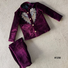 Load image into Gallery viewer, BT2250 🦅 Regal Maroon Royalty Suit – Dress Like a Star! ✨
