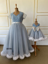 Load image into Gallery viewer, BT1779 Starry Skyline Dress – A Whisk of Clouds and Stars for Your Little One!
