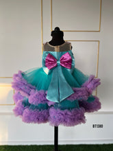 Load image into Gallery viewer, BT1380 Designer Luxury Mermaid Theme Birthday Party Wear Frock
