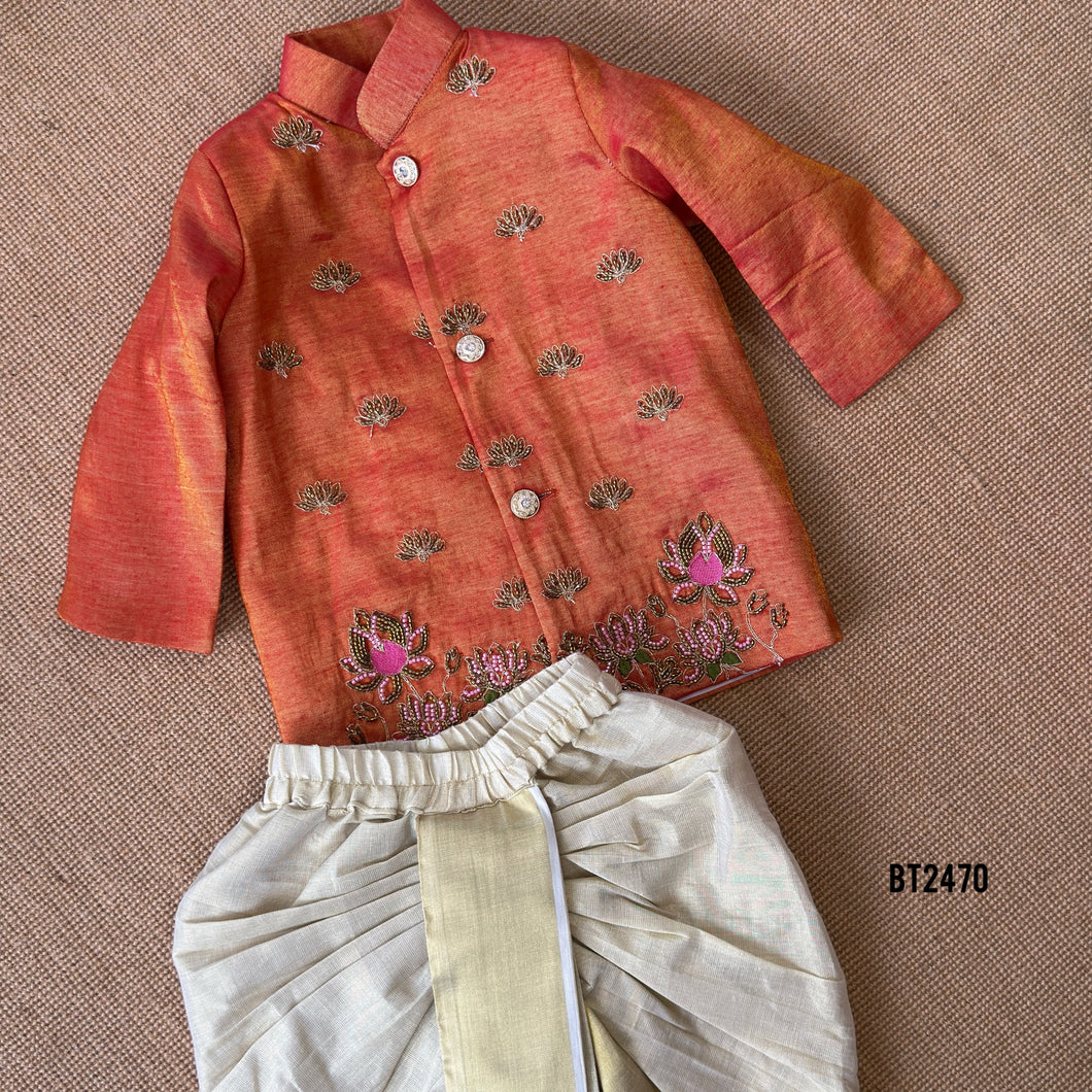 🌺 BT2470 Lotus Bloom Baby Boy Jodhpuri Suit