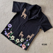 Load image into Gallery viewer, BT2285 🌿 Enchanted Forest Embroidered Shirt – A Magical Look for Little Explorers! 🦌✨
