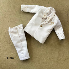Load image into Gallery viewer, BT2337 🤍 Little Prince White Tuxedo – A Royal Statement ✨🎩
