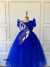 Load image into Gallery viewer, BT1806 Sapphire Flutter: Enchanting Blue Butterfly Princess Gown
