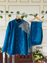 Load image into Gallery viewer, BT2232 🦅 Majestic Royal Eagle Sherwani – Elevate His Regal Charm! 👑✨
