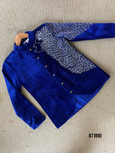 Load image into Gallery viewer, BT1990 Royal Blue Majesty: Enchanting Lion Embroidery Boys Party Wear
