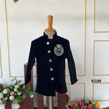 Load image into Gallery viewer, BT2269 Royal Father-Son Velvet Suit – A Timeless Duo Look for Grand Celebrations! 👨‍👦✨
