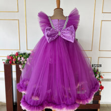 Load image into Gallery viewer, BT2328 💜 Enchanted Royal Gown – A Fairytale Dream for Your Little Princess! 👑✨
