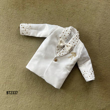 Load image into Gallery viewer, BT2337 🤍 Little Prince White Tuxedo – A Royal Statement ✨🎩
