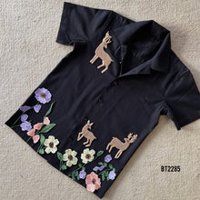 Load image into Gallery viewer, BT2285 🌿 Enchanted Forest Embroidered Shirt – A Magical Look for Little Explorers! 🦌✨
