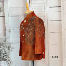Load image into Gallery viewer, BT2515 Royal Ember Orange Embroidered Party Wear for Baby Boy
