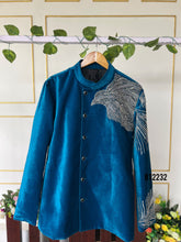 Load image into Gallery viewer, BT2232 🦅 Majestic Royal Eagle Sherwani – Elevate His Regal Charm! 👑✨
