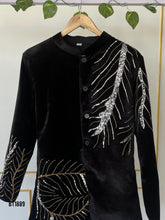 Load image into Gallery viewer, BT1889 Velvet Sparkle Boys Party Wear Blazer
