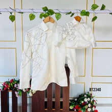 Load image into Gallery viewer, BT2340 🤍 Twinning in Style – Dad &amp; Son Royal White Set 👔✨
