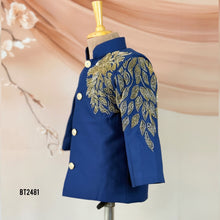 Load image into Gallery viewer, 💙 BT2481 Lion Embroidered  Baby Boy Jodhpuri Suit
