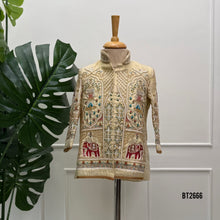 Load image into Gallery viewer, BT2666 Royal Heritage Elephant Embroidered Designer Baby Boy Sherwani
