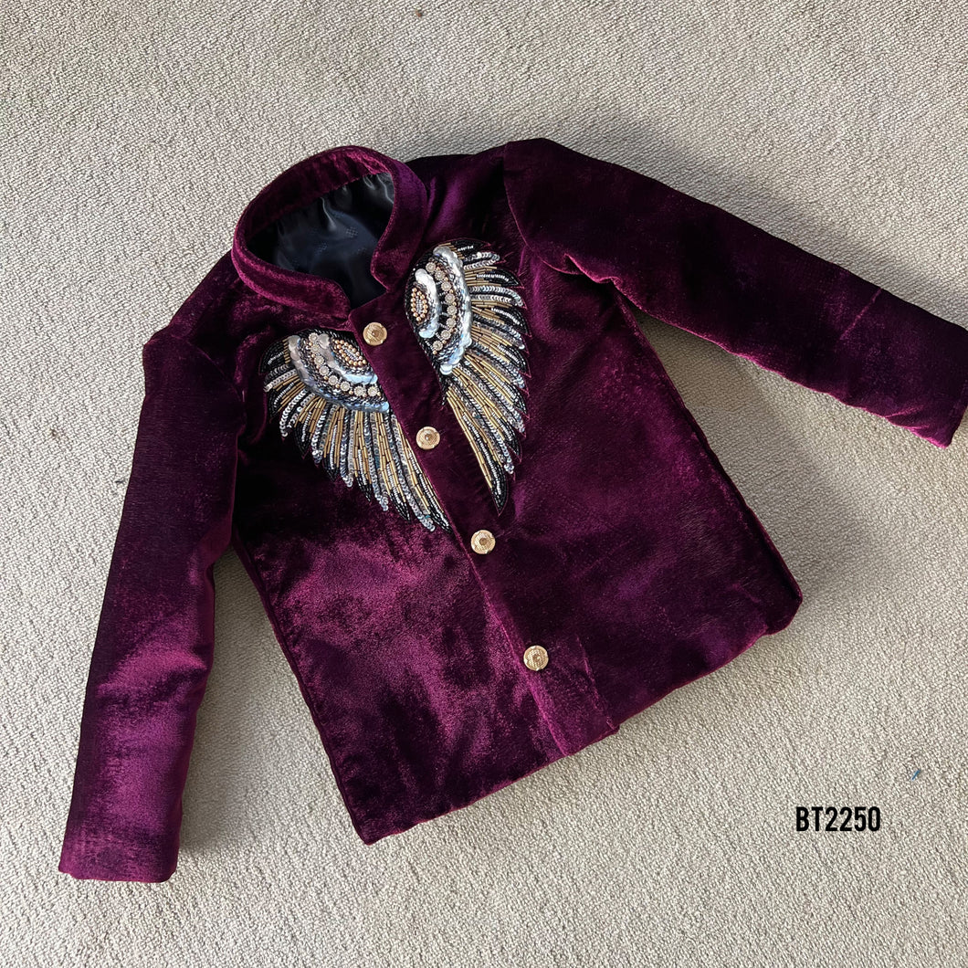 BT2250 🦅 Regal Maroon Royalty Suit – Dress Like a Star! ✨