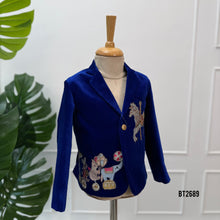 Load image into Gallery viewer, BT2689 Royal Carousel Designer Blazer for Baby Boys

