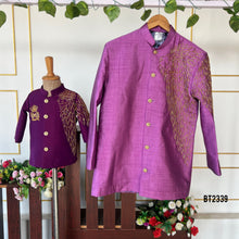 Load image into Gallery viewer, BT2339 👑 Royal Purple Family Twinning Set – A Celebration in Style 💜✨
