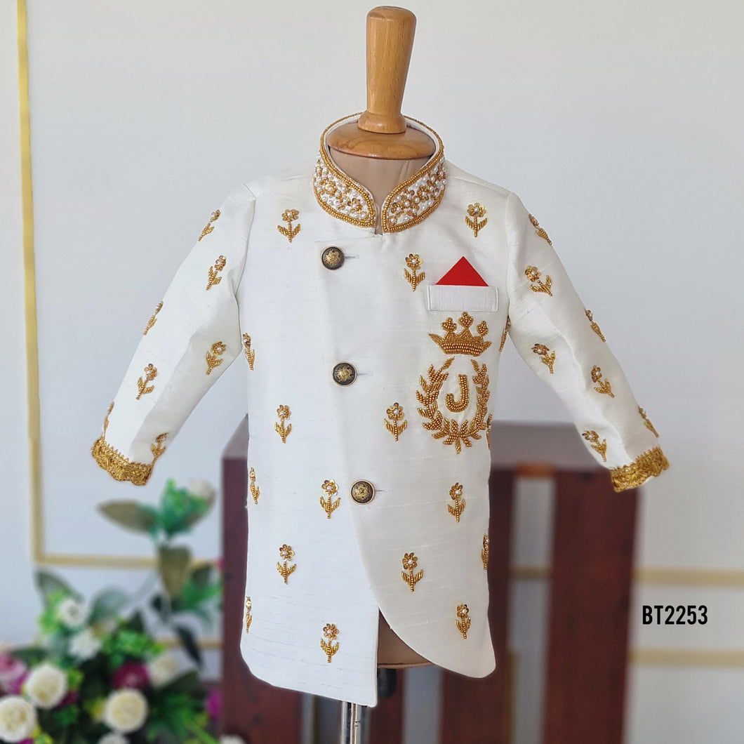 BT2253 👑 Royal Maharaja Sherwani – Dress Your Prince in Regal Elegance! ✨