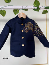 Load image into Gallery viewer, BT1994 Roar in Style: Majestic Navy Kurta for Father &amp; Son
