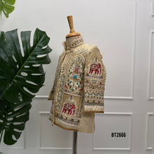 Load image into Gallery viewer, BT2666 Royal Heritage Elephant Embroidered Designer Baby Boy Sherwani
