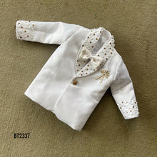 Load image into Gallery viewer, BT2337 🤍 Little Prince White Tuxedo – A Royal Statement ✨🎩
