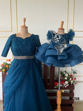 Load image into Gallery viewer, BT2148 Mommy &amp; Me Enchanting Teal Duo for Magical Celebrations 🌟💙
